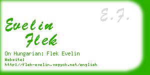 evelin flek business card